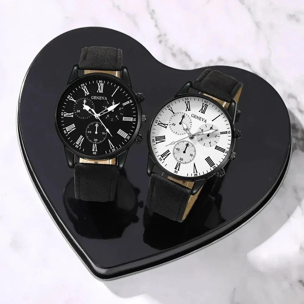 Geneva Roman Duo Couples Watch Set | Montriel Watches
