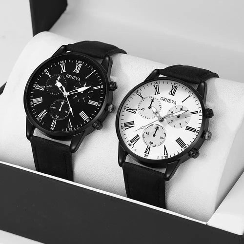 Geneva Roman Duo Couples Watch Set | Montriel Watches
