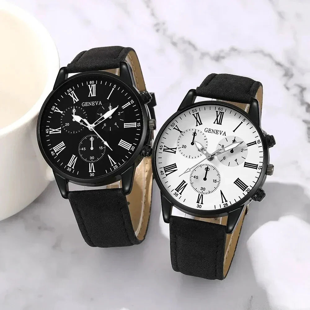 Geneva Roman Duo Couples Watch Set | Montriel Watches